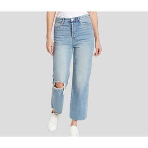 Blank NYC Baxter Rib Cage Jeans Straight Leg with Rips Sz 31